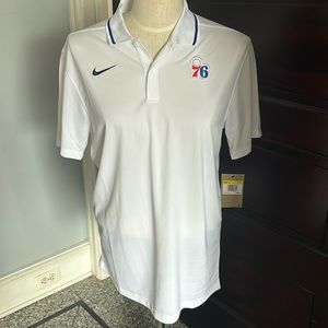 NBA authentic 76ers pull over t shirt